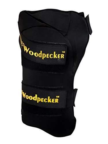 Woodpecker Right Hand Thigh Guard for Cricket,Thigh pad (Black, Large)