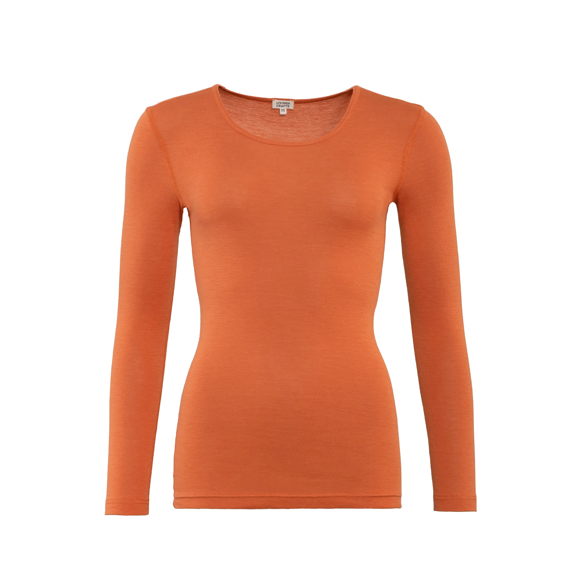 Wool & Organic Cotton Long Sleeve T-shirt: Womens