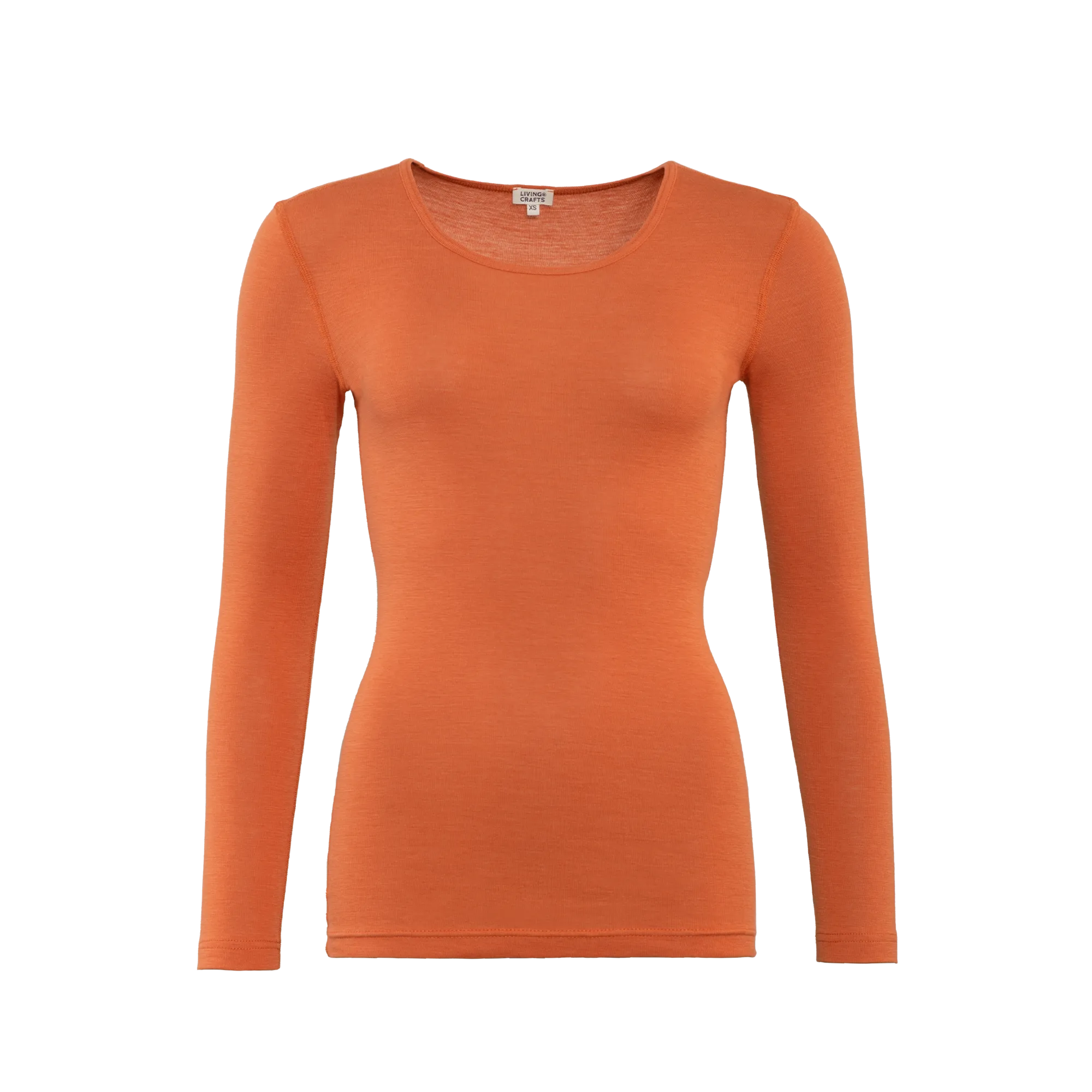 Wool & Organic Cotton Long Sleeve T-shirt: Womens