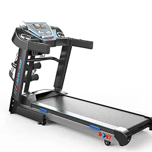 Zzfni Treadmill Electric Treadmill for Home Exercise Equipment for Weight Loss Exercise Equipment Running machineFolding Treadmill Mini Indoor g Foldable Treadmill (Color : Black)