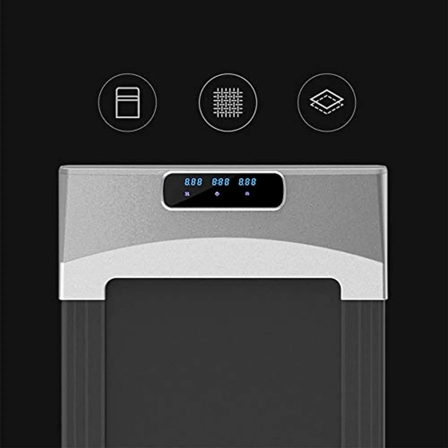 Zzfni Treadmill Folding Treadmill, Under Desk Smart Electric Treadmill with Remote Control & LCD Monitor, 2 in 1 Walking Running Machine Trainer Equipment for Home Gym Foldable Treadmill