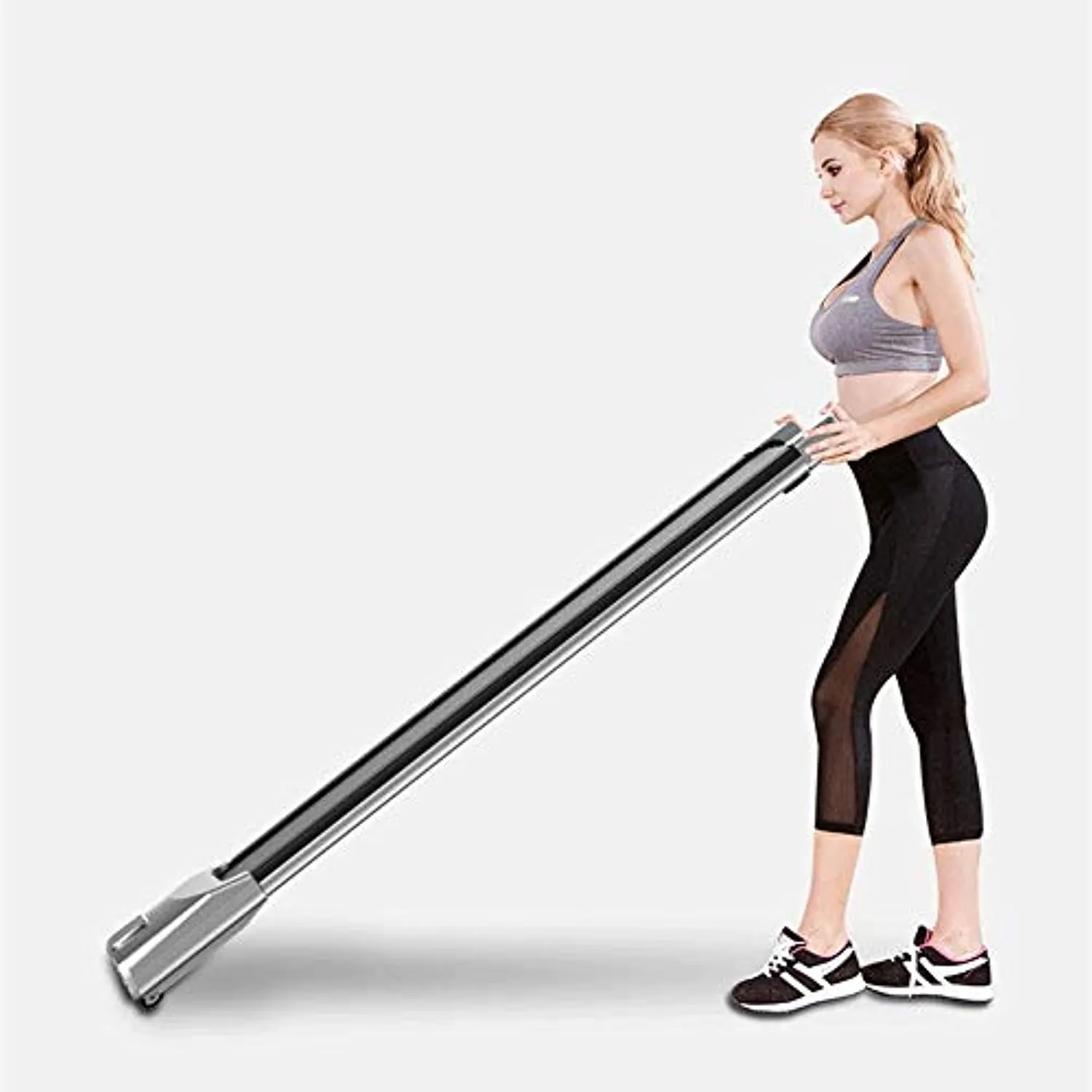 Zzfni Treadmill Folding Treadmill, Under Desk Smart Electric Treadmill with Remote Control & LCD Monitor, 2 in 1 Walking Running Machine Trainer Equipment for Home Gym Foldable Treadmill