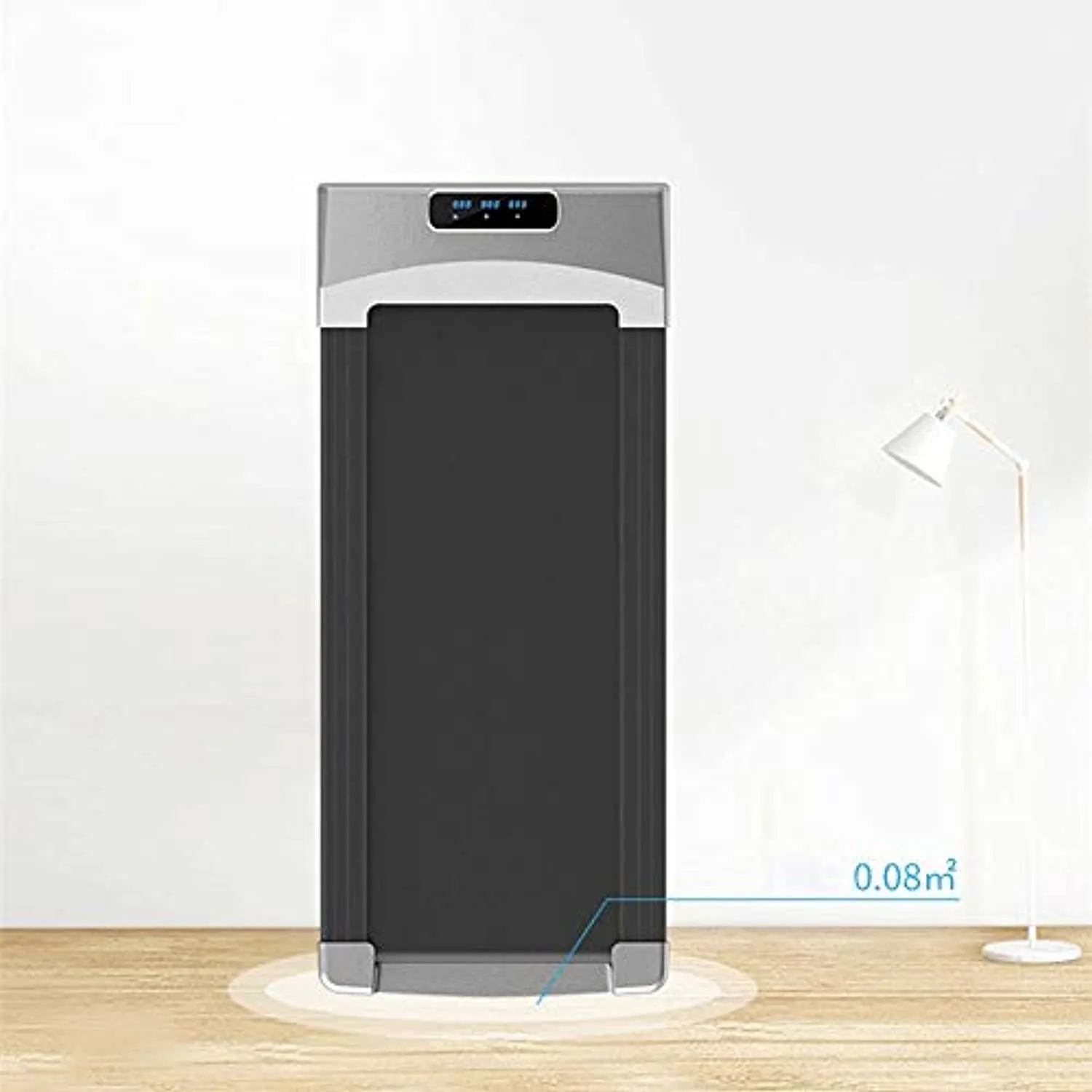 Zzfni Treadmill Folding Treadmill, Under Desk Smart Electric Treadmill with Remote Control & LCD Monitor, 2 in 1 Walking Running Machine Trainer Equipment for Home Gym Foldable Treadmill