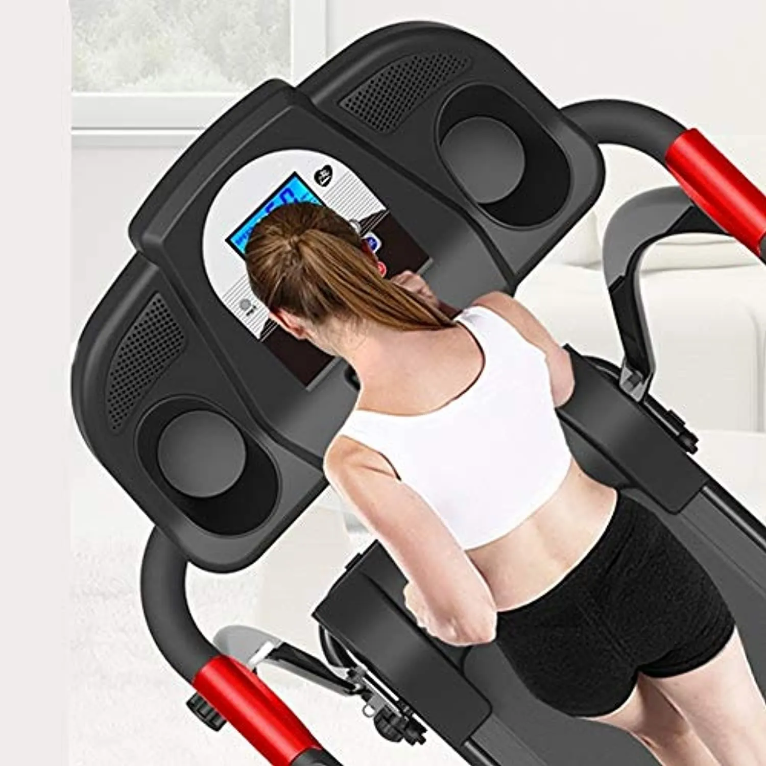 Zzfni Treadmill Home Treadmill Models, Multi-Function Mini Ultra-Quiet Electric Folding Treadmill, Indoor Fitness Equipment to Lose Weight Foldable Treadmill