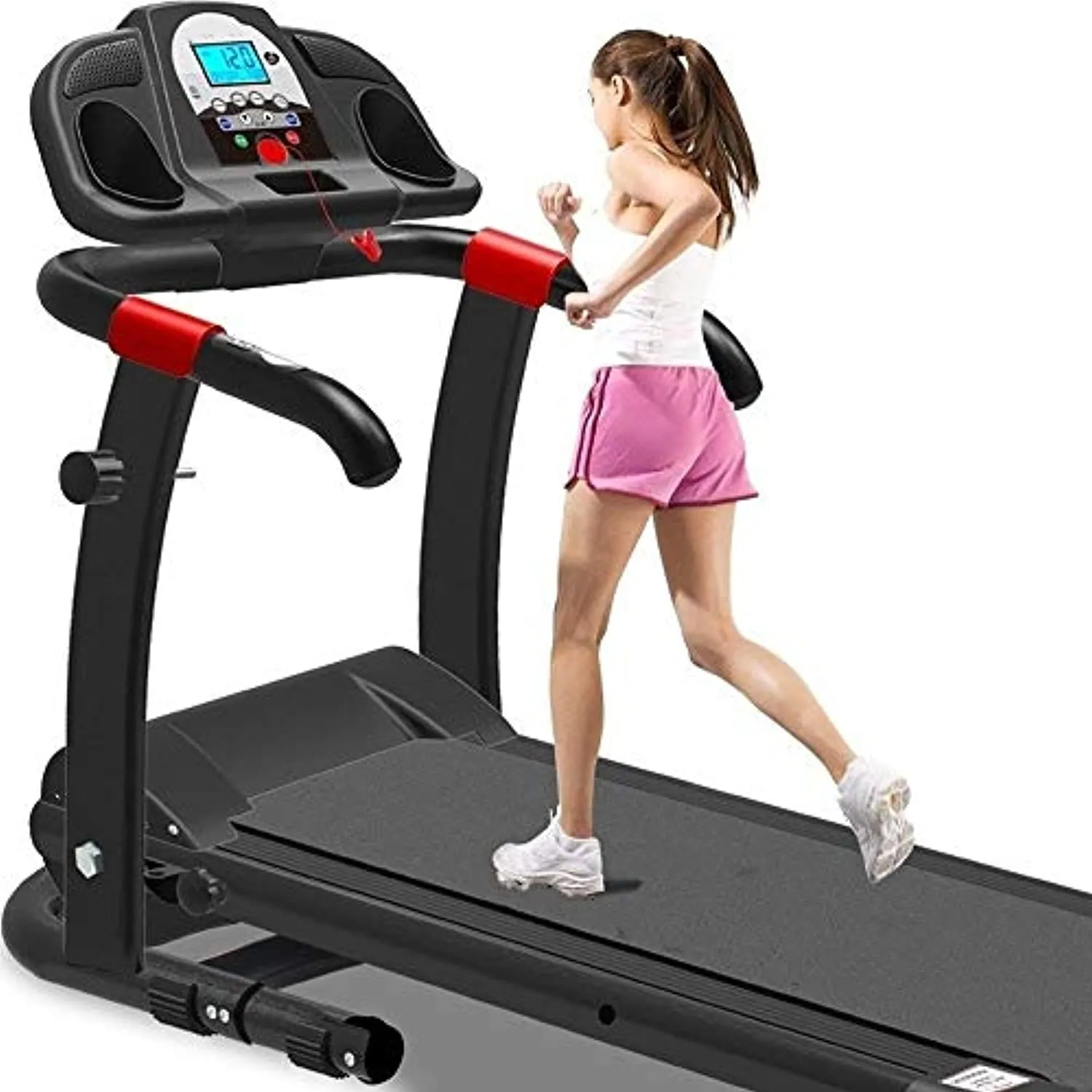 Zzfni Treadmill Home Treadmill Models, Multi-Function Mini Ultra-Quiet Electric Folding Treadmill, Indoor Fitness Equipment to Lose Weight Foldable Treadmill